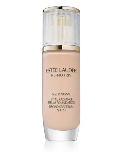 Estée Lauder Re-nutriv Age Reversal Vital Radiance Serum Foundation Spf 20, 1 Oz. In Transparent
