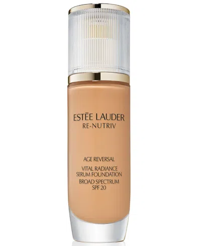 Estée Lauder Re-nutriv Age Reversal Vital Radiance Serum Foundation Spf 20, 1 Oz. In Transparent
