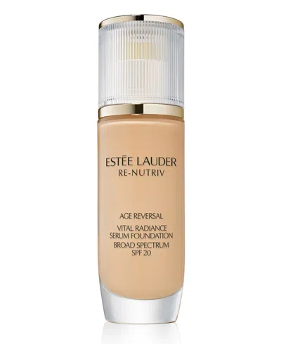 Estée Lauder Re-nutriv Age Reversal Vital Radiance Serum Foundation Spf 20, 1 Oz. In Brown