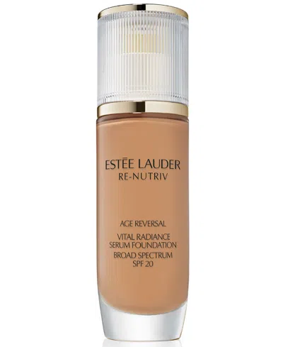 Estée Lauder Re-nutriv Age Reversal Vital Radiance Serum Foundation Spf 20, 1 Oz. In Brown