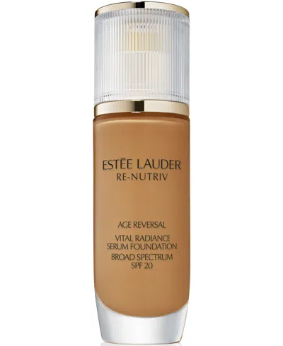 Estée Lauder Re-nutriv Age Reversal Vital Radiance Serum Foundation Spf 20, 1 Oz. In Brown