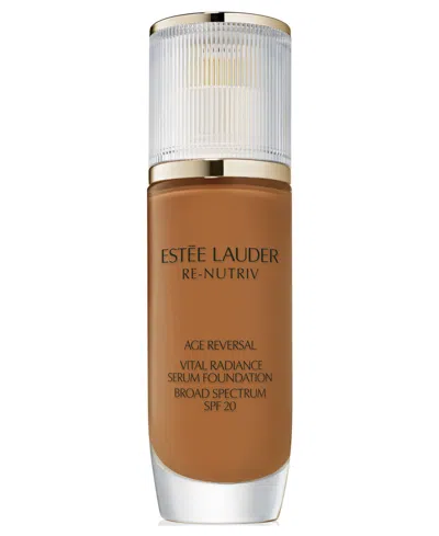 Estée Lauder Re-nutriv Age Reversal Vital Radiance Serum Foundation Spf 20, 1 Oz. In Brown