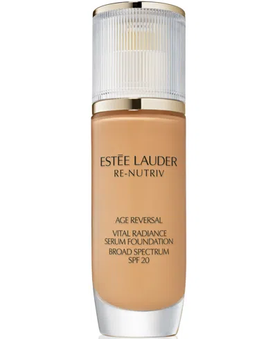 Estée Lauder Re-nutriv Age Reversal Vital Radiance Serum Foundation Spf 20, 1 Oz. In Transparent