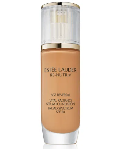 Estée Lauder Re-nutriv Age Reversal Vital Radiance Serum Foundation Spf 20, 1 Oz. In Transparent