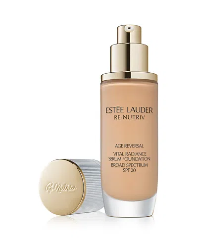 Estée Lauder Renutriv Vital Radiance Serum Foundation Spf 20 In Transparent