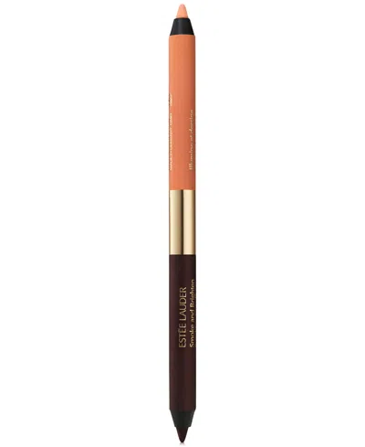 Estée Lauder Smoke And Brighten Kajal Eyeliner Duo In Bordeaux,ivory