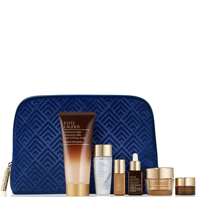 Estée Lauder The Glow Effect Gift 6-piece Skincare Gift Set (worth £137) In White