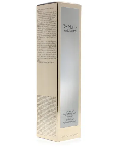 Estée Lauder Unisex 2.5oz Re-nutriv Ultimate Lift Regenerating Youth Emulsion In Transparent