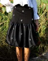 Esteem Couture Beatrice Bubble Skirt In Black In Black