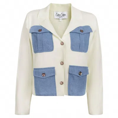 Esteem Couture Harlow Jacket In Ivory In White