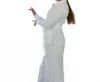 Esteem Couture Kylie Button-down Dress In Ivory In White