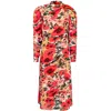 Esteem Couture Ny Women's Alma-chiffon Midi Dress Red Print In Red