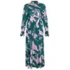 Esteem Couture Ny Women's Green Lauren-bold Print Dress In Green