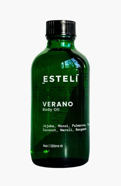 Esteli Verano Body Oil Body In Dark Green