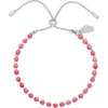 Estella Bartlett Amelia Beaded Slide Bracelet In Silver