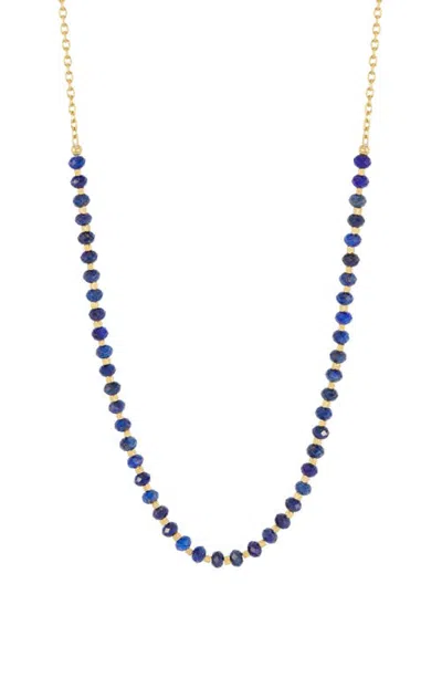 Estella Bartlett Amelia Gemstone Necklace In Blue