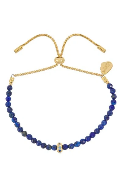 Estella Bartlett Amelia Lapis Lazuli Slide Bracelet In Blue