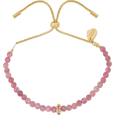 Estella Bartlett Amelia Pink Tourmaline Slide Bracelet