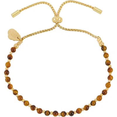 Estella Bartlett Amelia Tiger's Eye Bracelet In Brown