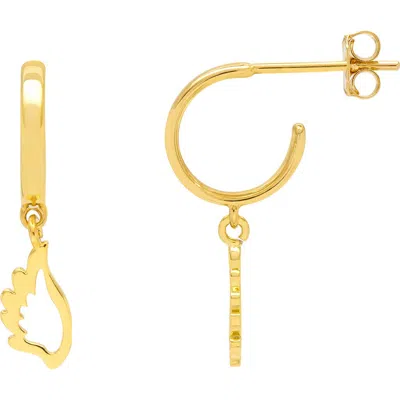 Estella Bartlett Angel Wing Hoop Earrings