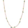 Estella Bartlett Beaded Stone Necklace In Multi