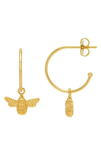 Estella Bartlett Bee Drop Hoop Earrings
