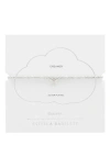 Estella Bartlett Butterfly & Faux Pearl Stretch Bracelet In White