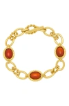 Estella Bartlett Chunky Semiprecious Stone Chain Bracelet