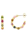 Estella Bartlett Coco Bead Hoop Earrings In Multi
