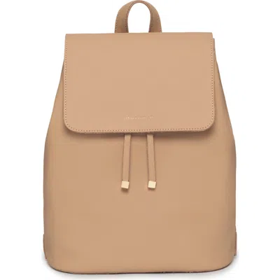 Estella Bartlett Copperfield Drawstring Faux Leather Backpack In Sand
