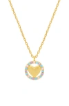 Estella Bartlett Cubic Zirconia Heart Pendant Nec Klace In Gold