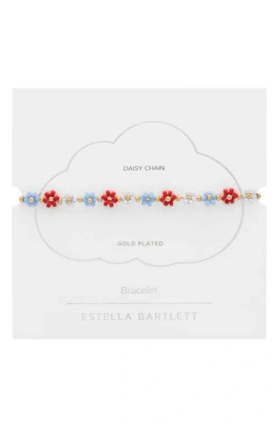Estella Bartlett Daisy Chain Bracelet In Metallic