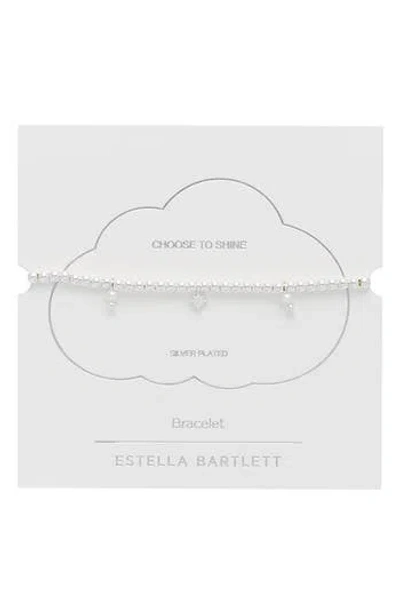 Estella Bartlett Faux Pearl & Star Bracelet
