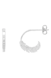 Estella Bartlett Feather Hoop Earrings
