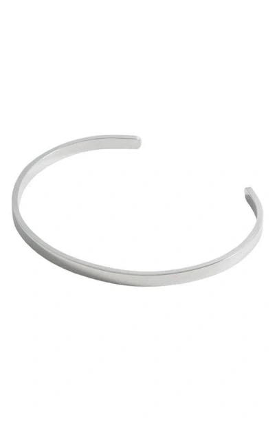 Estella Bartlett Fine Rhodium Plate Cuff Bracelet In Metallic