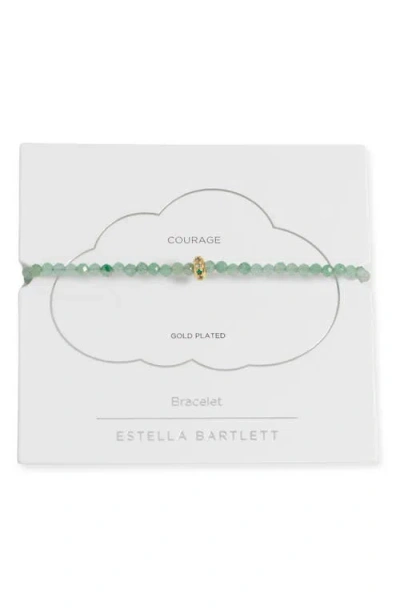 Estella Bartlett Green Aventurine Crystal Disc Beaded Bracelet