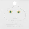 Estella Bartlett Green Cubic Zirconia Evil Eye Stud Earrings