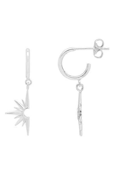 Estella Bartlett Half Star Drop Hoop Earrings