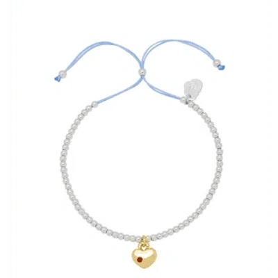 Estella Bartlett Heart Padlock Louise Bracelet In Gold