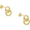 Estella Bartlett Interlocking Twist Charm Stud Earrings