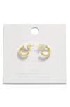 Estella Bartlett Large Woven Hoop Earrings