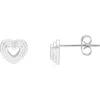Estella Bartlett Layered Heart Stud Earrings
