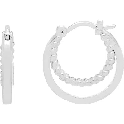 Estella Bartlett Layered Hoop Earrings In Metallic