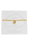 Estella Bartlett Lucky Cat Sienna Stretch Bracelet In Gold