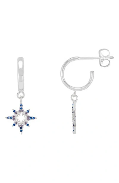 Estella Bartlett Mixed North Star Hoop Earrings In Metallic