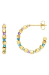 Estella Bartlett Miyuki Coco Beaded Hoop Earrings
