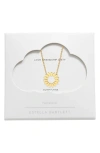 Estella Bartlett Modern Floral Pendant Necklace In Gold