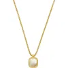 Estella Bartlett Mother-of-pearl Tablet Pendant Necklace In Gold