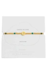 Estella Bartlett North Star Beaded Stretch Bracelet In Gold