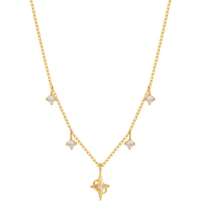 Estella Bartlett North Star Charm Necklace In Gold